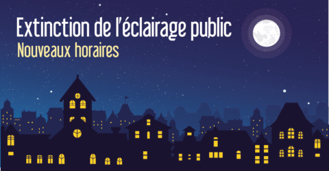 Extinction de l'éclairage public Nouveaux horaires
