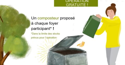 Opération gratuite Un composteur proposé à chaque foyer participant ! Dans la limite des stocks prévus pour l'opération